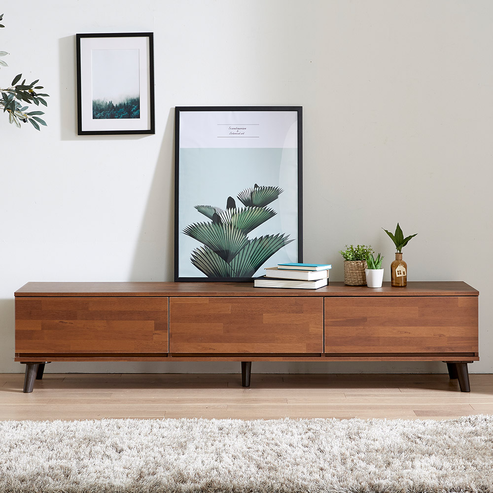 동서가구 해리슨 거실장 1800x400x400mm, 멀바우 DF918748