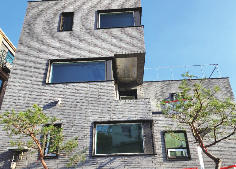 모노타일 롱브릭 490x53x17T 그레이 화이트 블랙 / 하다건재 와이드벽돌타일