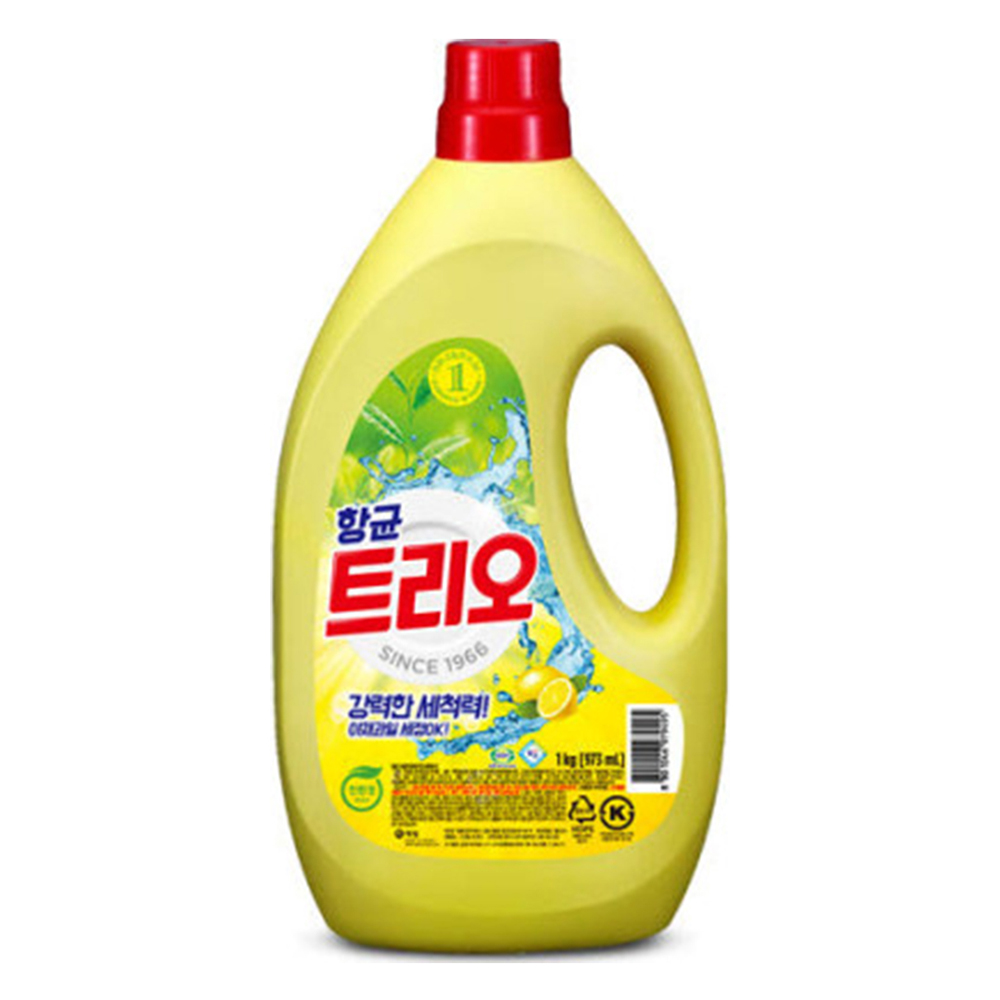 애경 항균 트리오 1kg 1종 주방 세제 야채 과일 세척 식기 조리 기구 도구 설거지 - 상품 이미지