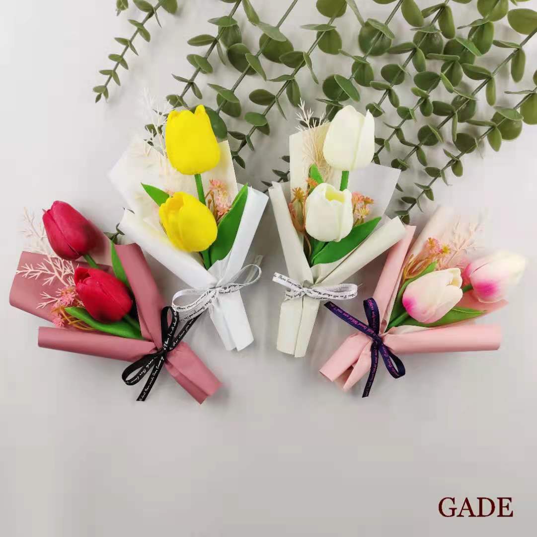 가더GADE 7X 납골당꾸미기 튤립꽃다발 추모 헌화 - 상품 이미지
