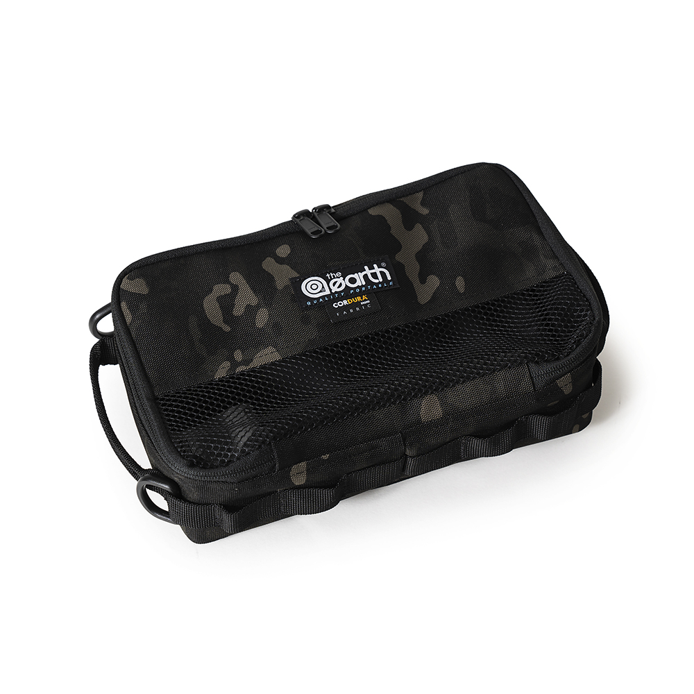 디얼스 디쉬 파우치 식기 수저 케이스 수납 캠핑 커틀러리 보관 가방 블랙 멀티캠