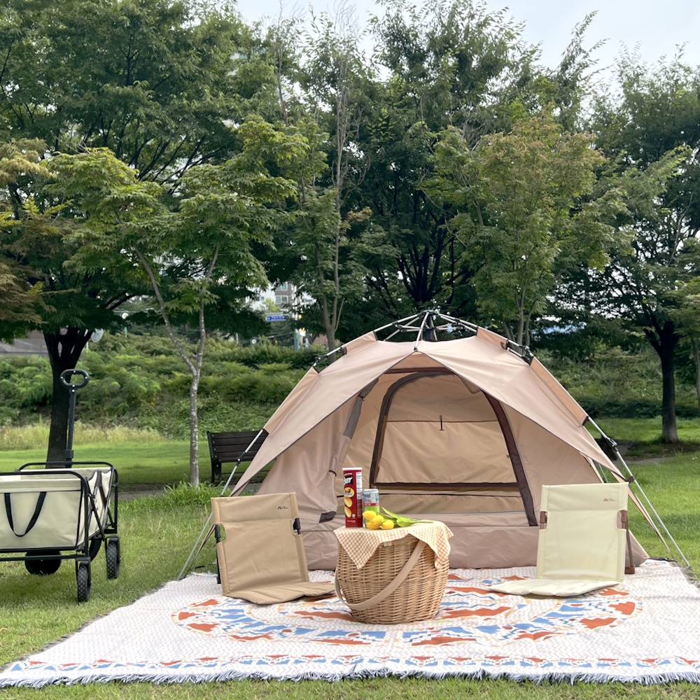 원터치 텐트 쉘터 캠핑 자동텐트 그늘막 피크닉 공원