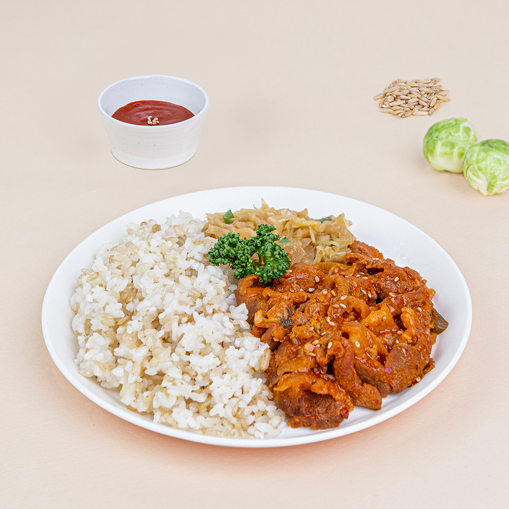 굿스푼 맛있는 저당 도시락 3종 6팩 아침 점심 저녁 당조절 관리 간편 식단 곤약 나물밥 배달 - 상세 이미지 3