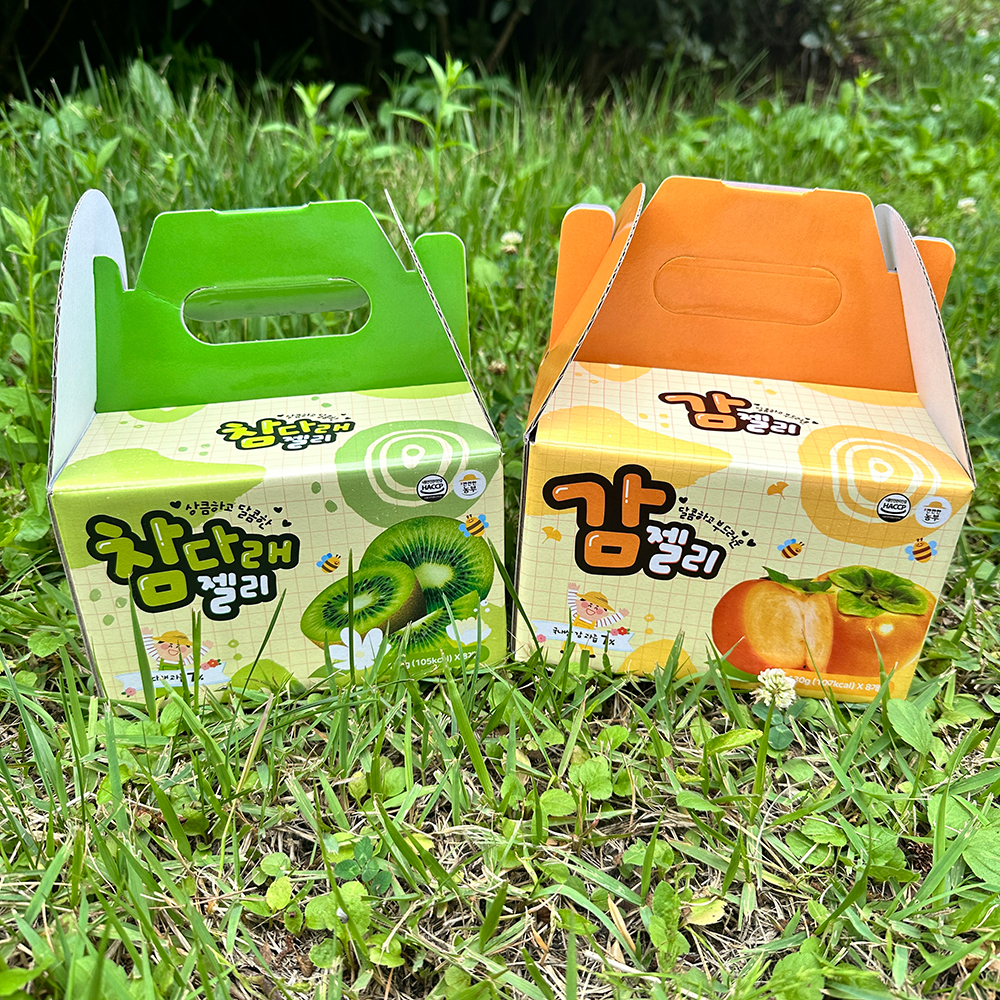 사천 감젤리 참다래 젤리 까먹는 얼려먹는 과일 야채 대용량 젤리 - 상품 이미지