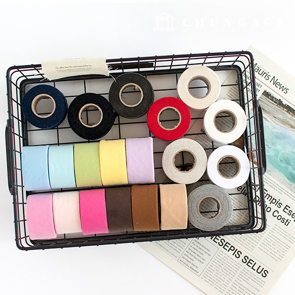 바이어스 테이프 싱글 다이마루 30수 무지 20종 - 상품 이미지