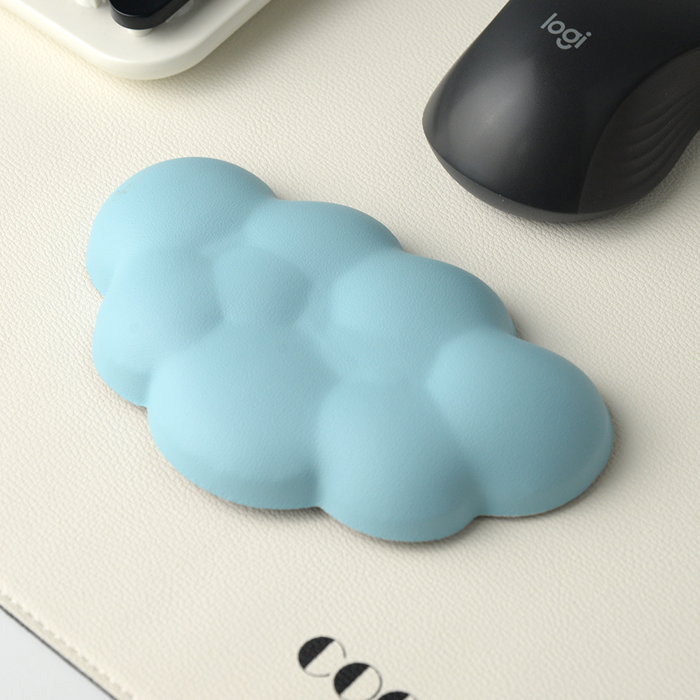 쿠슝 구름 팜레스트 마우스 손목 받침대 메모리폼 쿠션 패드