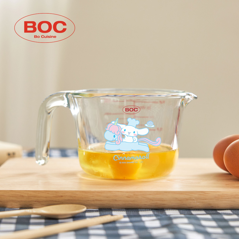 [보프렌즈] 산리오 내열유리 베이킹 오븐 눈금 계량컵 (500ml / 1000ml) - 상세 이미지 4