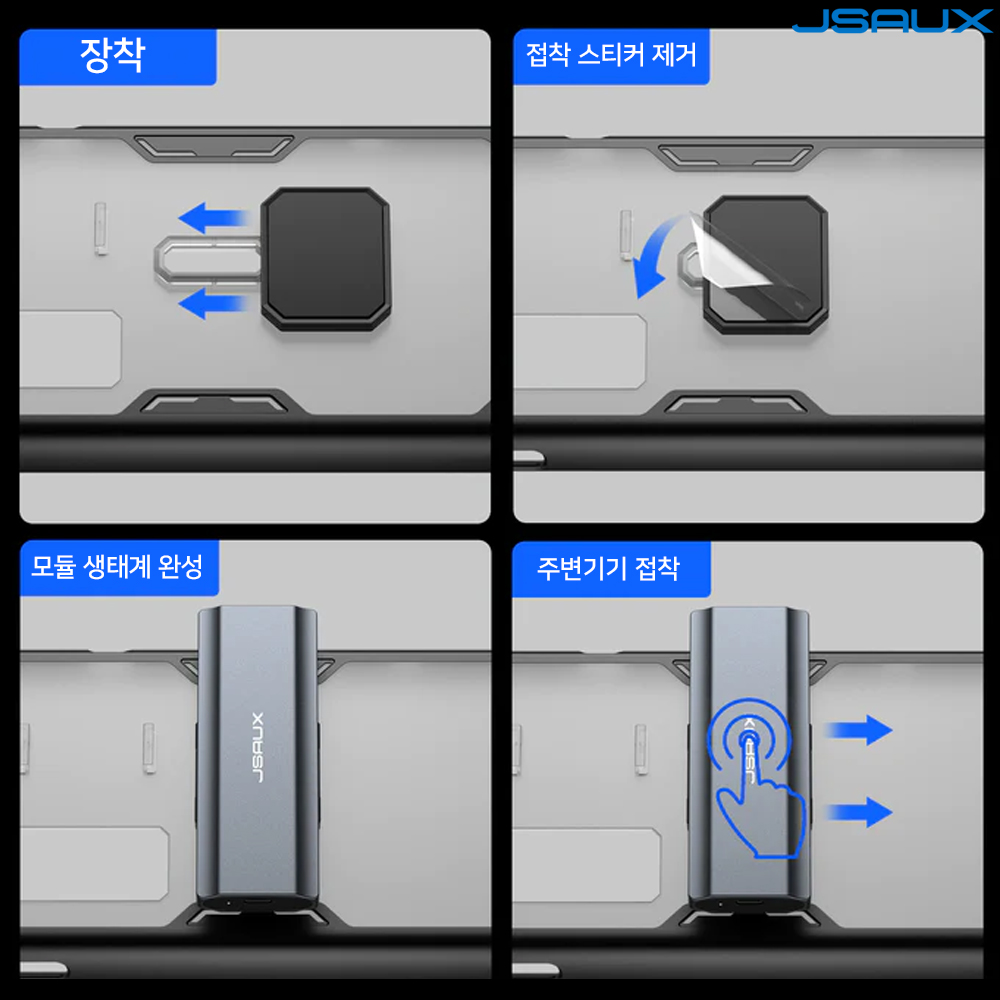스팀덱 모듈 케이스 전용 접착패치 3개입 JSAUX - 상세 이미지 2