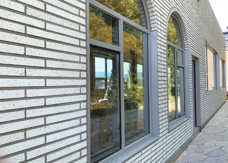 모노타일 롱브릭 490x53x17T 그레이 화이트 블랙 / 하다건재 와이드벽돌타일