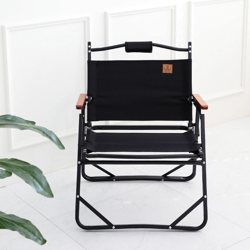 마추픽추 접이식 캠핑의자 로우체어 캠핑 폴딩체어 블랙 M 2개