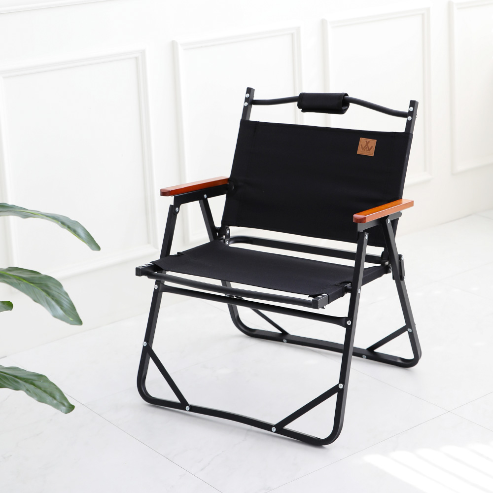 마추픽추 접이식 캠핑의자 로우체어 캠핑 폴딩체어 블랙 M 2개