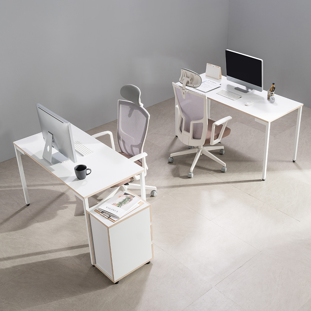 리시스커스텀 베이직 책상 1400x800mm, 화이트