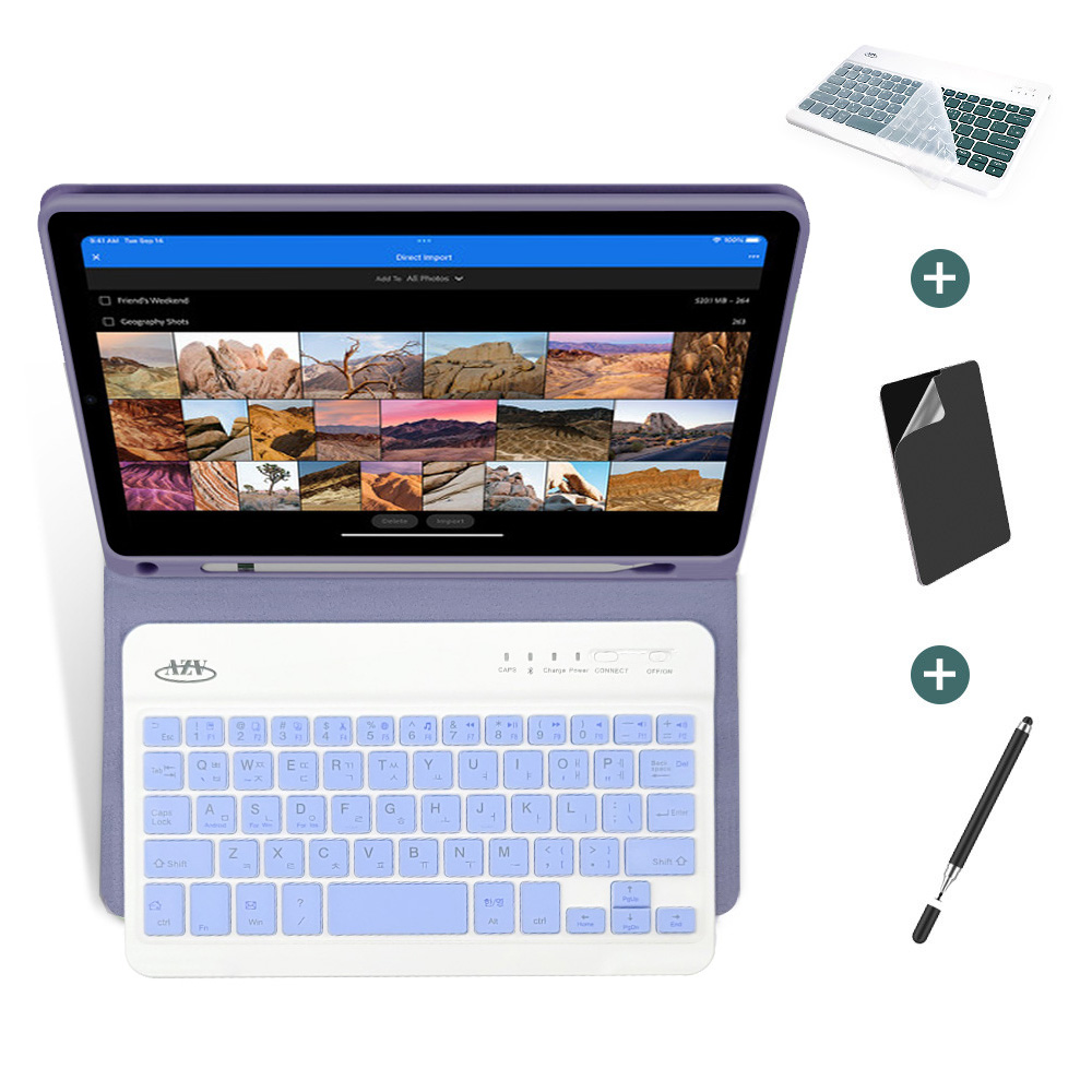 아이패드 미니6 미니7 A17 Pro 공용 애플펜슬 수납 콤비 블루투스 키보드 케이스