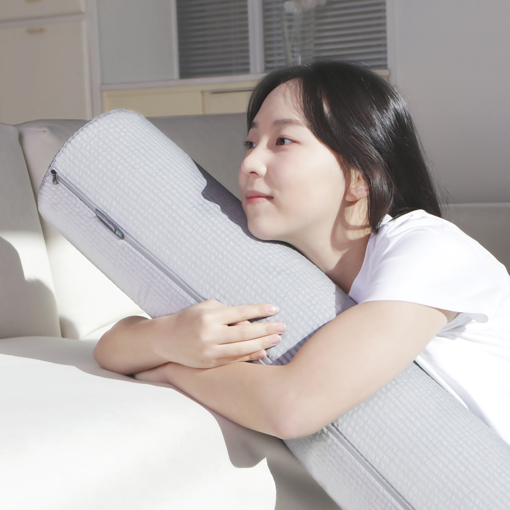 베네폼 탄탄한 일자형 바디필로우 안고자는 긴베개 원형 쿨링 냉감 쿠션