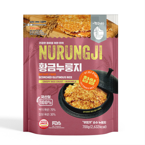 [황금이삭]국산 황금누룽지 700g 3종 황금색으로 오래구워 더욱더 고소한 명품누룽지 이미지 7