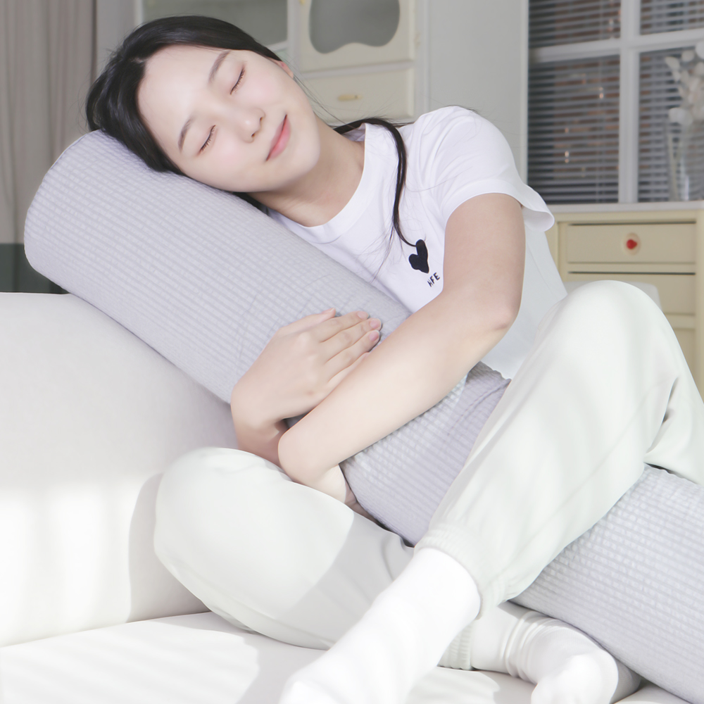 베네폼 탄탄한 일자형 바디필로우 안고자는 긴베개 원형 쿨링 냉감 쿠션