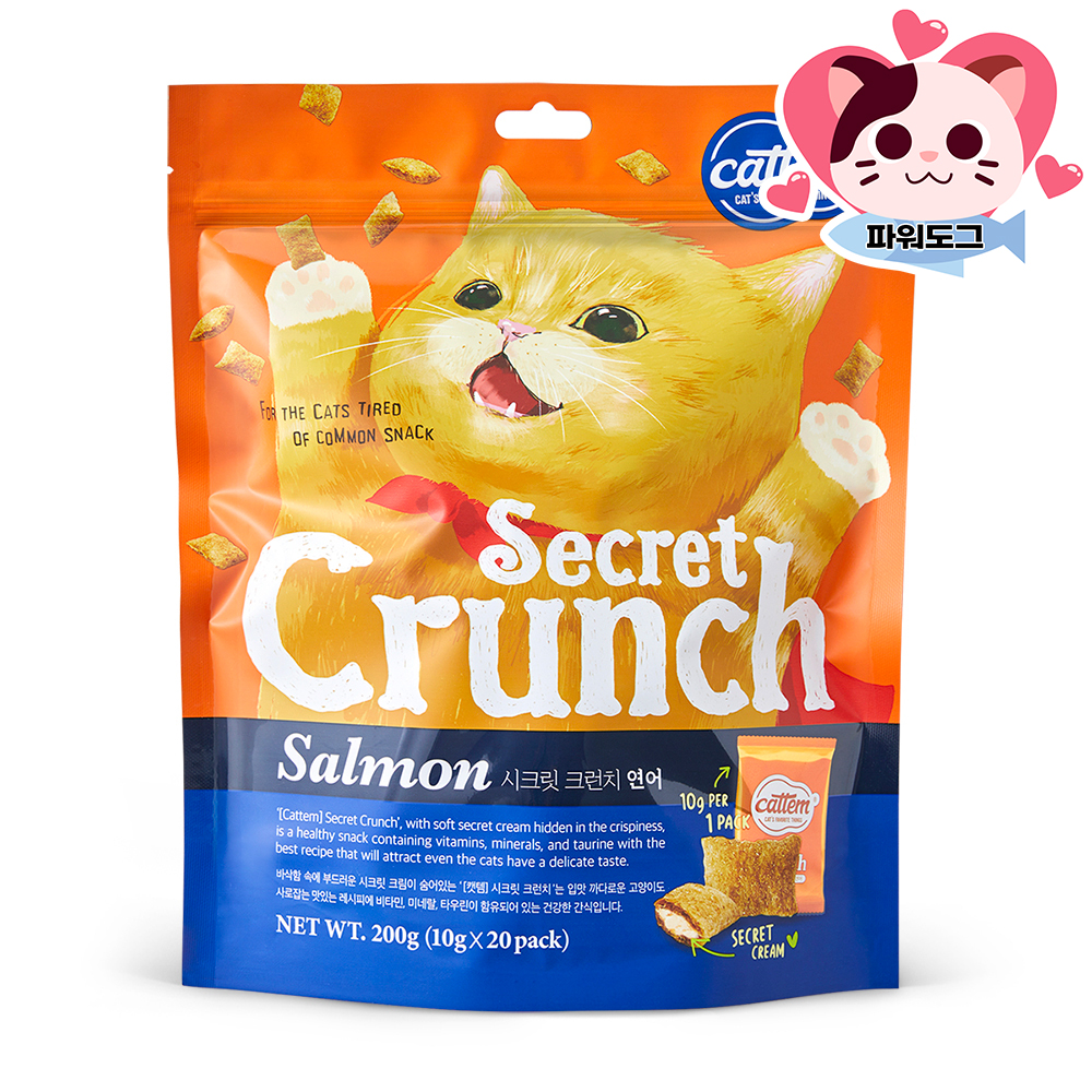 캣템 시크릿 크런치 고양이 과자 비스켓 치킨 참치, 200g, 1개 - 상세 이미지 4