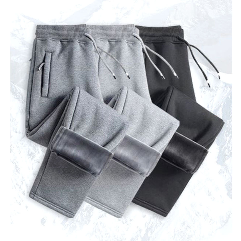 남자 기모 일자바지 남성 방안 벨벳 츄리닝 겨울팬츠 - 상품 이미지