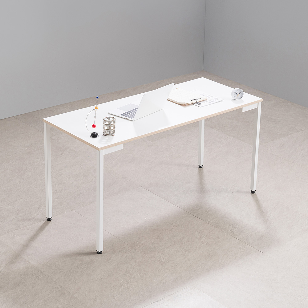 리시스커스텀 베이직 책상 1400x600mm, 화이트 - 상세 이미지 2