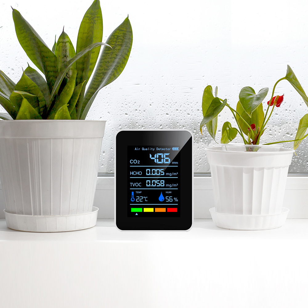 노바리빙 NV01 프리미엄 공기질측정기 온습도계 TVOC HCHO CO2 스위스산센서 이미지 2