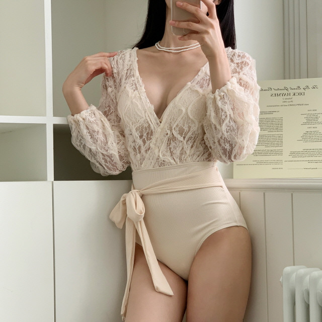 ❤️당일출고/원가이하세일❤️ 모노키니 비키니 원피스 치마 플레어 체형커버 커버업 래쉬가드 휴양지 호캉스 바다 여름 휴가 해외여행 수영복 상세 이미지 540