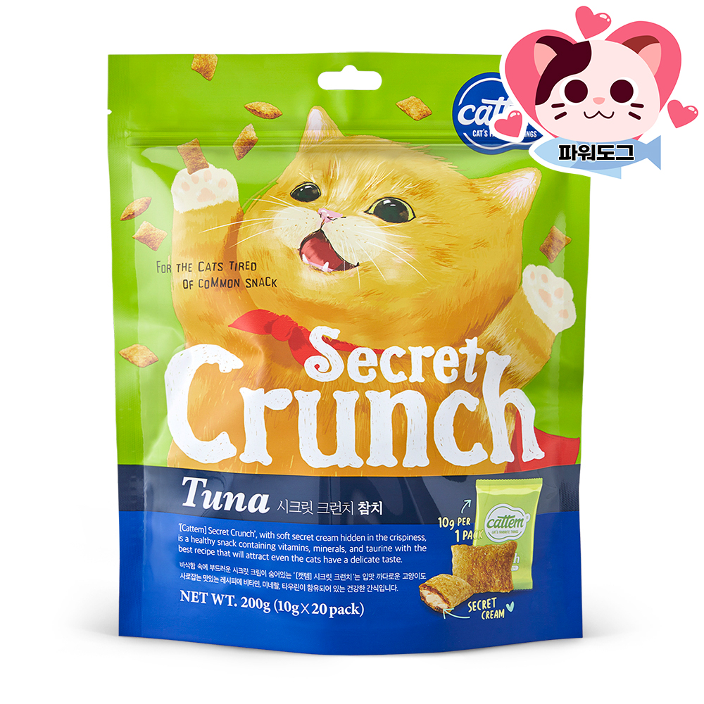 캣템 시크릿 크런치 고양이 과자 비스켓 치킨 참치, 200g, 1개 - 상세 이미지 5