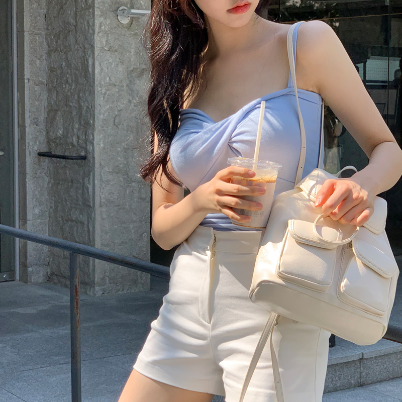 [투데이Pick]  (국내제작)(패드내장) 캐런 꼬임 패드 슬리브리스 ts3810 이미지 3