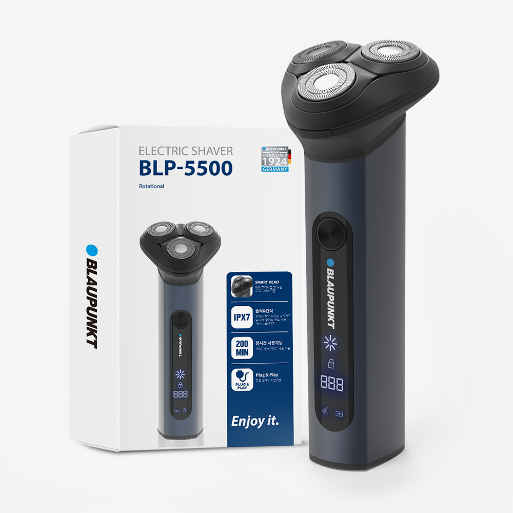 독일블라우풍트 IPX7방수 충전식 전기 전동면도기 건식 습식 C타입 BLP-5500