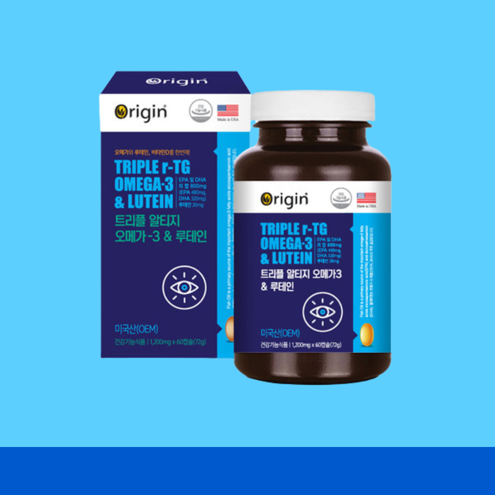 오리진 트리플 알티지 오메가3 앤 루테인 1200mg x 60캡슐 (2개월분) 이미지 3