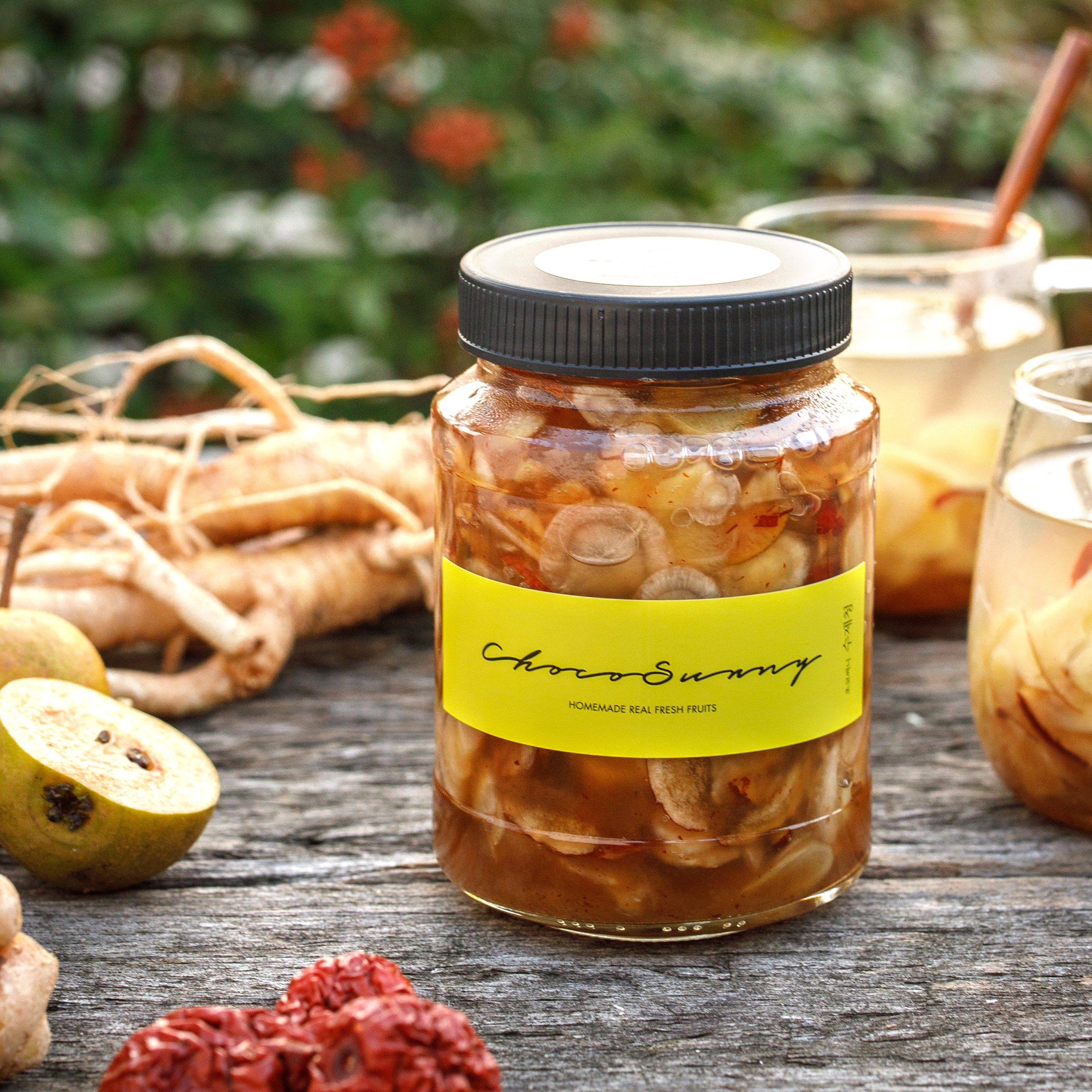 [배도라지대추생강청] 약돌배약도라지 카페 과일 수제청 감기예방 차 선물세트 답례품500g