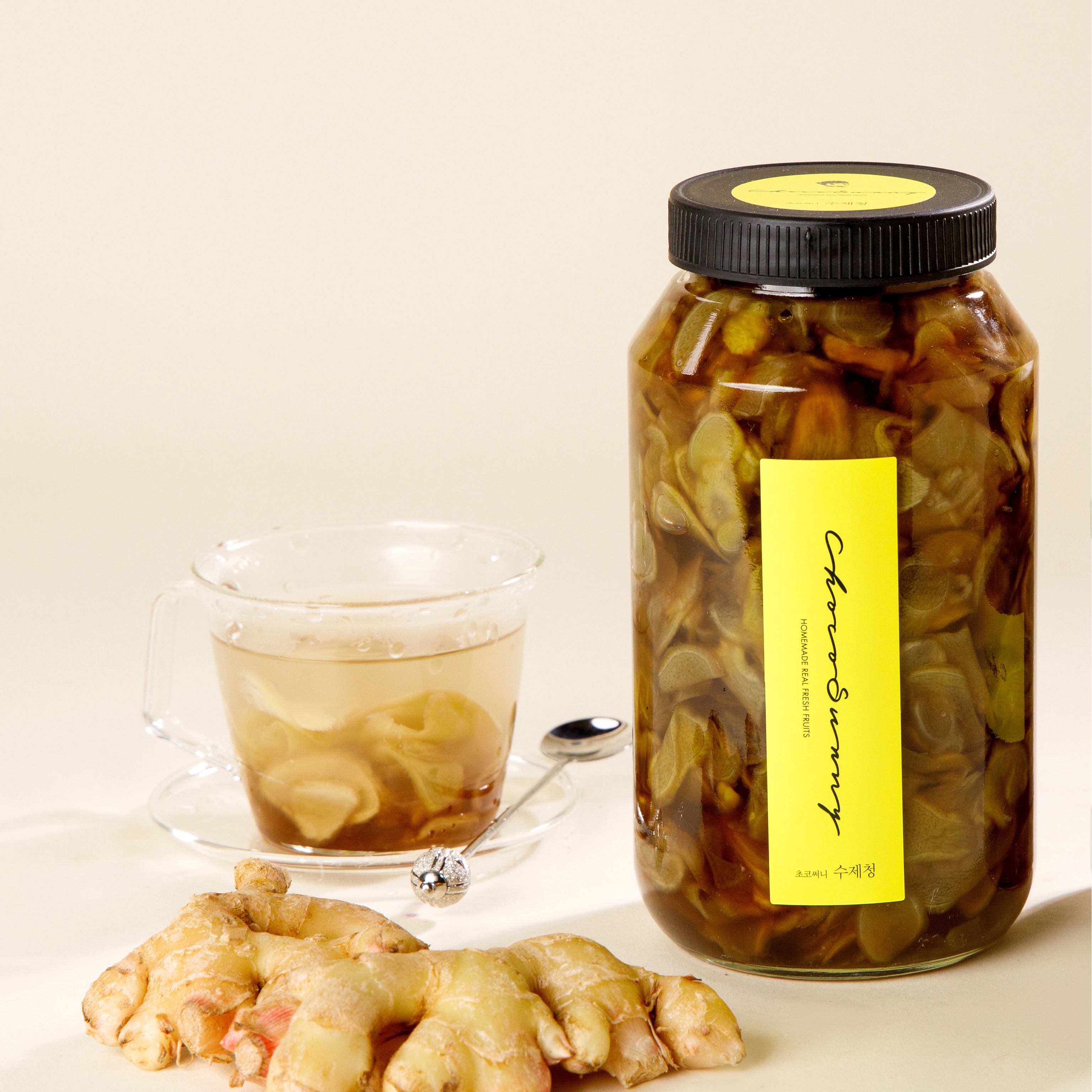 [생강청] 수제청 과일청 500g 1kg 답례품 감기예방 부모님선생님 명절 차 선물세트