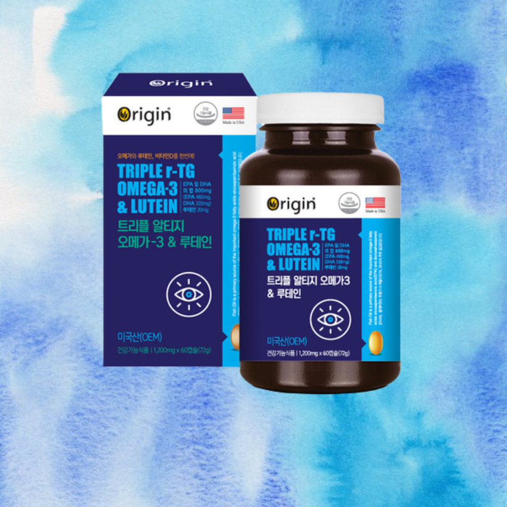 오리진 트리플 알티지 오메가3 앤 루테인 1200mg x 60캡슐 (2개월분) 이미지 4