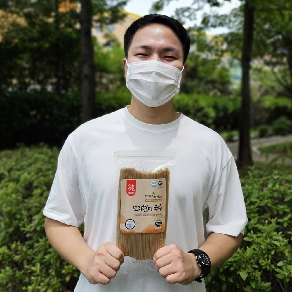 아기국수 보리 현미국수 도토리 부추 곡물면 400g