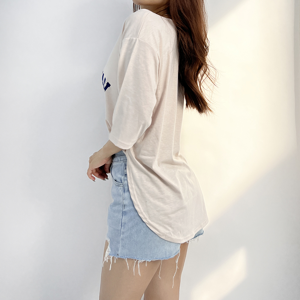 맨하탄 루즈핏 트임 오버핏 반팔 박스 티셔츠 3color 이미지 4