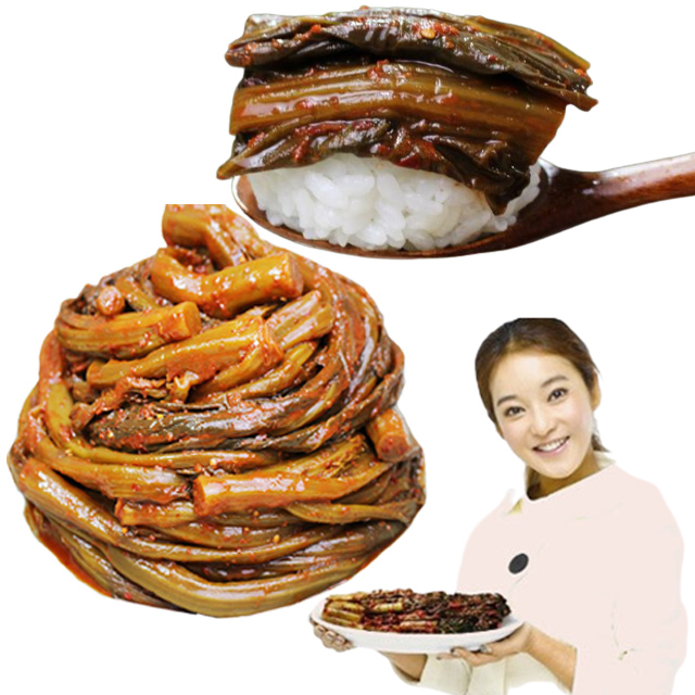 1kg 종말이 곽진영 묵은지김치 갓김치 여수돌산갓 - 메인 이미지