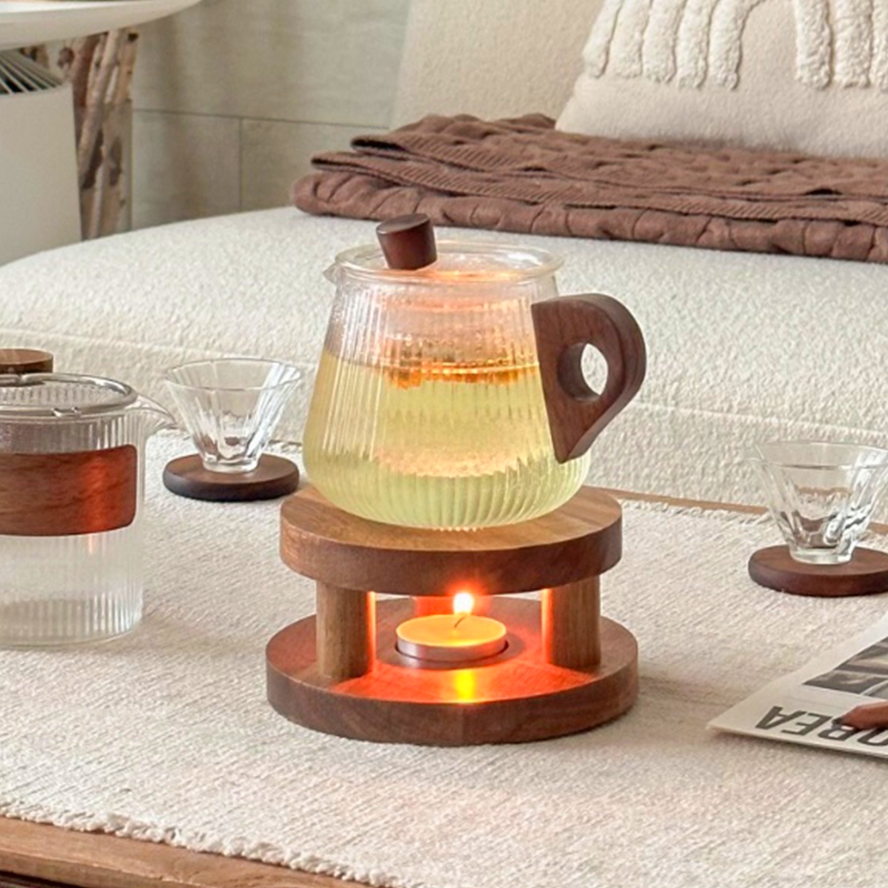 서클 우드 티워머 차 티팟워머 차그루