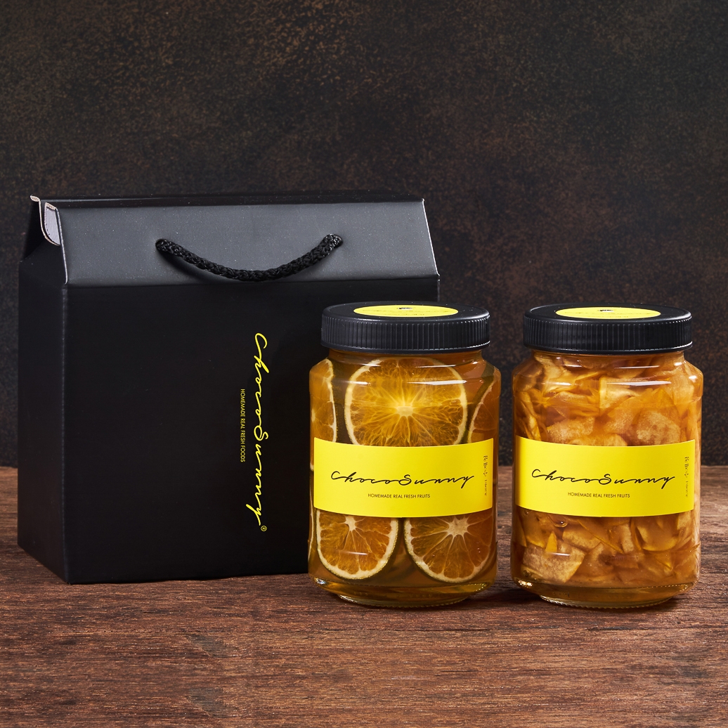 [청귤청+모과청] 수제 과일청500g 2병 명절 부모님 선생님 차 선물세트 답례품 - 상세 이미지 3