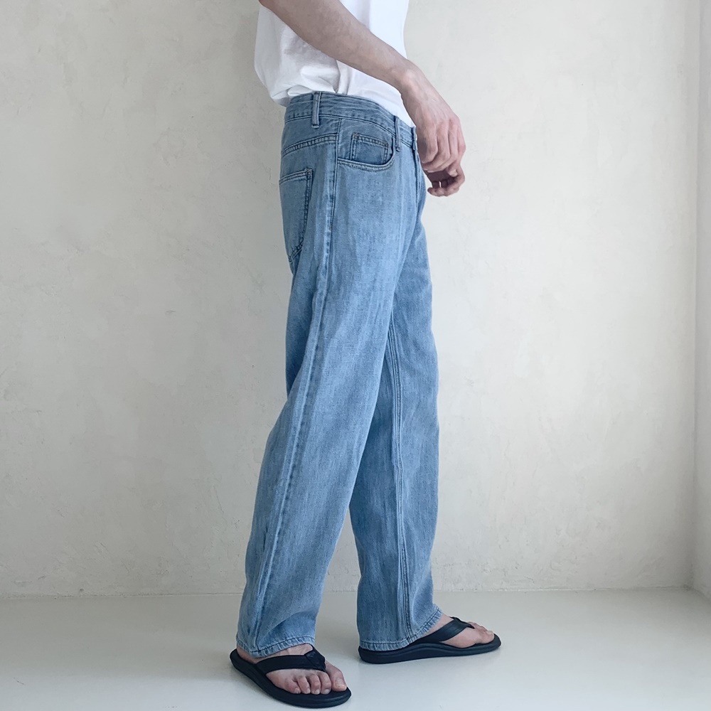남자여름청바지 남자와이드청바지 이미지 4