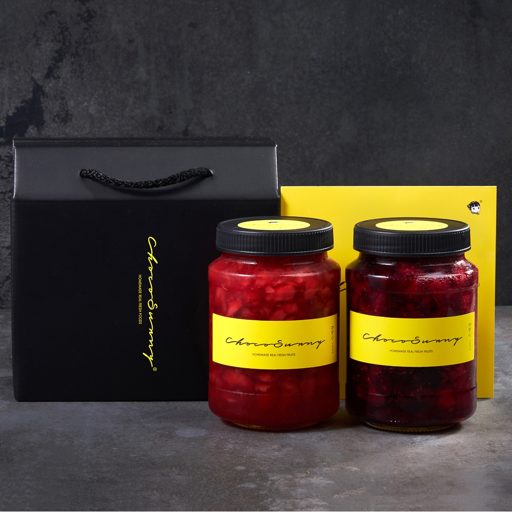 [딸기청+베리베리코코청] 수제청 과일청 500g 2병 요거트라떼 명절 차 선물세트 답례품 - 상세 이미지 2