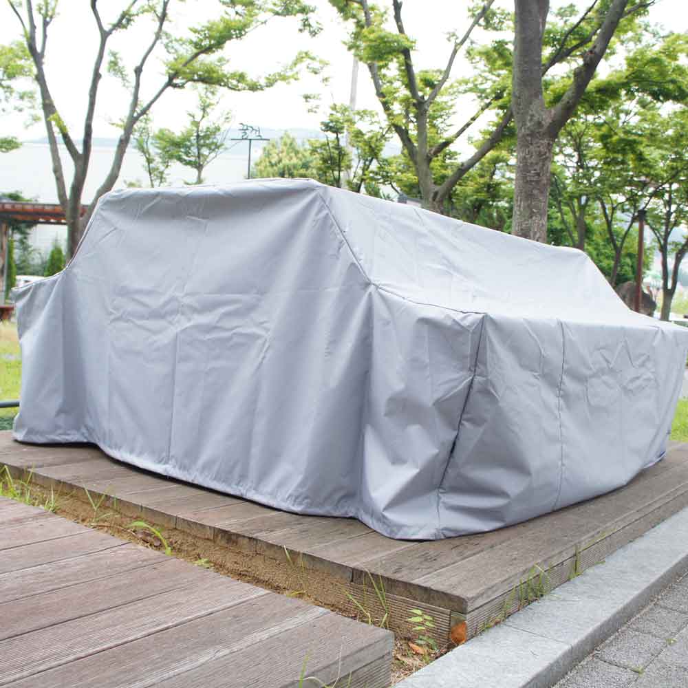더퍼 야외 원목 벤치 테이블 방수 커버 덮개