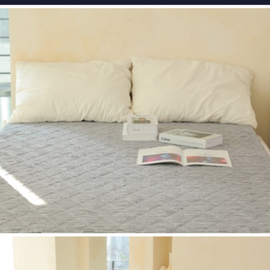 두꺼운 1인용 손님용 이불 바닥 요매트 바닥에 까는 이불