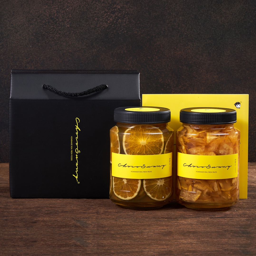 [청귤청+모과청] 수제 과일청500g 2병 명절 부모님 선생님 차 선물세트 답례품 - 상세 이미지 2