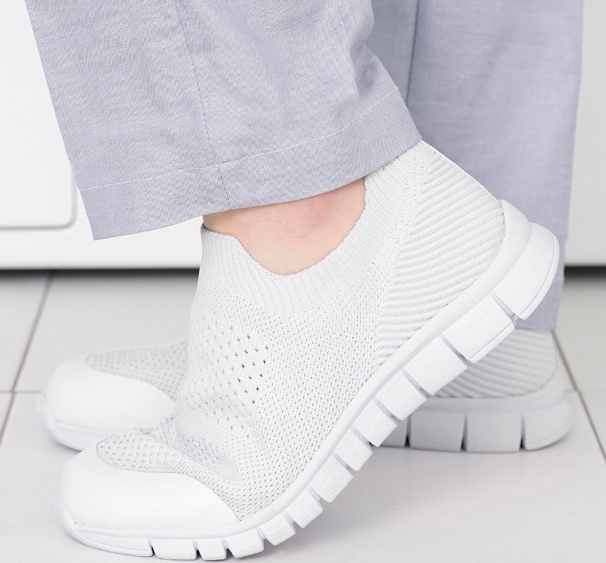 뽀너스 깃털 초경량 니트 슬립온 간호화 기능성 워킹 편한 신발 - 상세 이미지 3