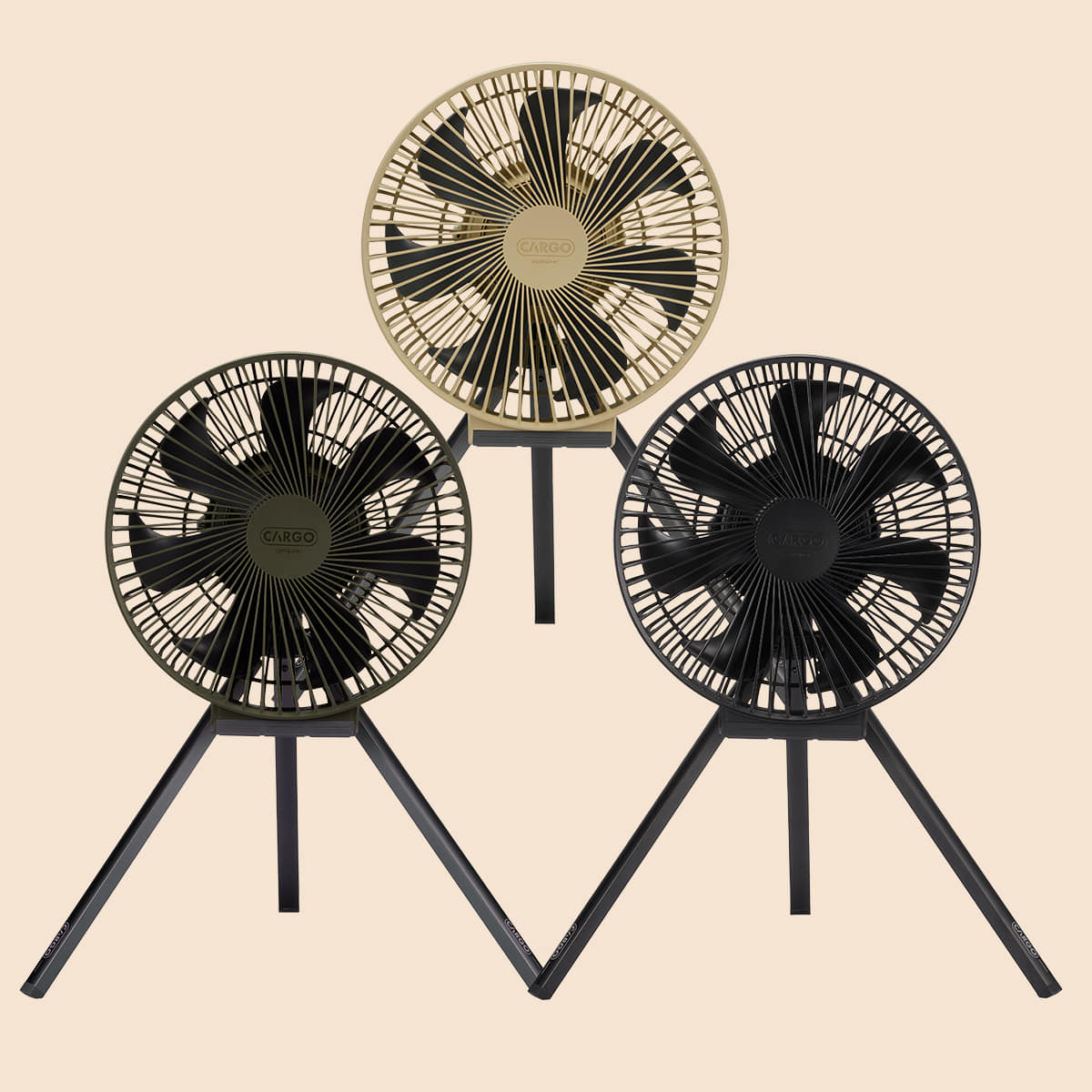 카고컨테이너 캠핑 선풍기 멀티팬 L 라지 캠핑용 무선 서큘레이터 블랙 이미지 4