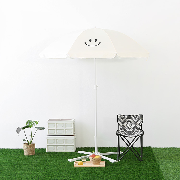 ROMIL 스마일 파라솔 + 캠폴 캠핑 접이식의자 일반형 세트 (+전용가방 포함)