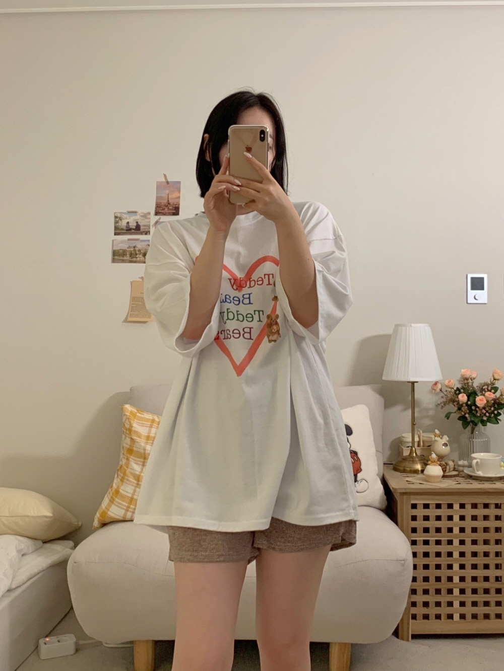 [기획상품] 코지 반바지 커플잠옷 빅사이즈 패밀리 파자마 파티 이미지 4