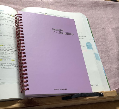 [특허]강력한 망각곡선 스터디 플래너 에빙플랜드 초등 중등 고등 대학 재학생용 총5회복습용 61일 Violet 이미지 4