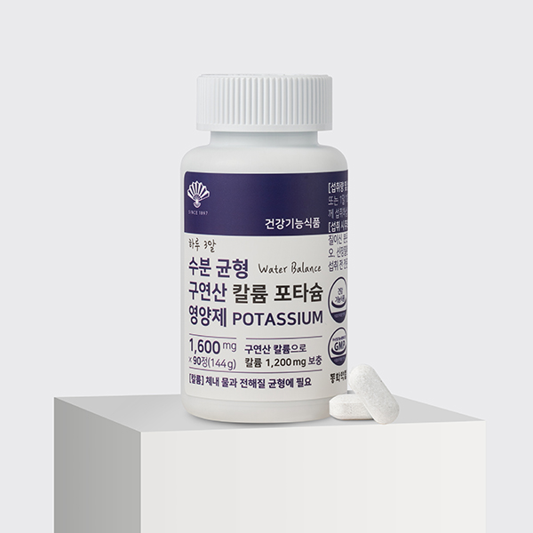 동화약품 하루 3알 수분 균형 구연산 칼륨 포타슘 영양제 90정, 1개 이미지 3