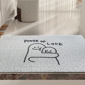 논슬립 귀여운 현관코일매트 Power of love 소형 출입구 출입문 ... 솔직 후기 | 실제 배치 사진 포함 - 상품 이미지 3