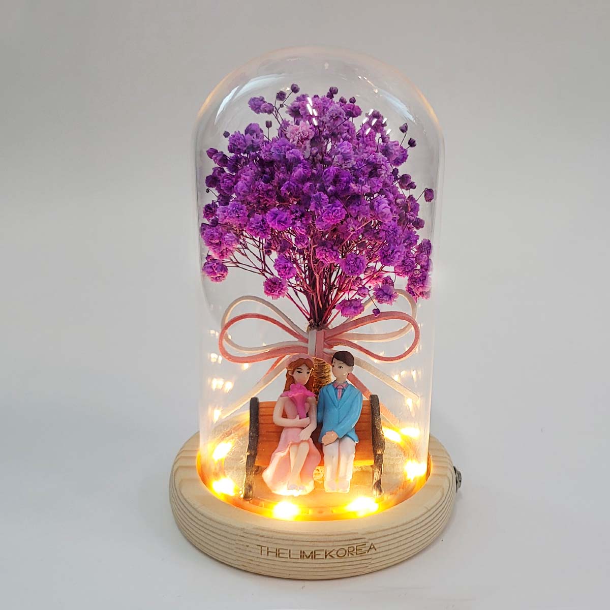 더라임코리아 LED 유리돔 DIY 키트 만들기 말린꽃 부케 말리기 - 상세 이미지 3